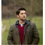 Massoti Lambswool V-Neck Jumper Burgundy L01 